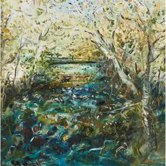 Celia Perceval, (River Gums), 1981, oil on canvas