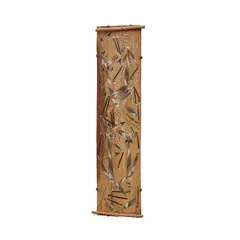 Djawida Nadjongorle, Mimih Figures and Lotus, natural pigments on bark