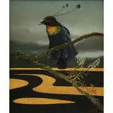 Blake Twigden, Lawes Six Wired Bird of Paradise, PNG, 1980, oil on masonite