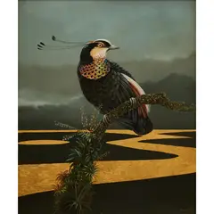 Blake Twigden, Queen Carola's Bird of Paradise, PNG, 1980, oil on masonite