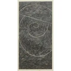Robert Jacks, Spiral, 1979, graphite on paper
