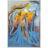 Charles Blackman, Firebird, colour lithograph, ed. 6/150