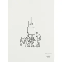 Peter Tyndall, A Person Looks at a Work of Art/ Someone Looks at Something..., 1987, screenprint, ed. P/P I