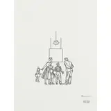 Peter Tyndall, A Person Looks at a Work of Art/ Someone Looks at Something..., 1987, screenprint, ed. P/P I