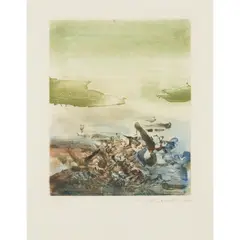Zao Wou-ki, Sans Titre, 1974, aquatint etching, ed. 21/100