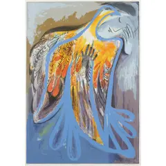 Firebird by Charles Blackman, screenprint 92/150, sold Nov 2024