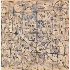 Roger Kemp, Untitled, mixed media on paper
