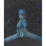 Shark by Sidney Nolan, 1972, mixed media on paper, sold Jun 2024