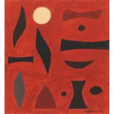 John Coburn, Study for Corner Country, gouache and pastel on paper