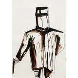 Adam Cullen, Ned Kelly, 2010, ink on paper