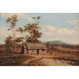 1835-1907, Henry James Johnstone, Dromana Cottage, 1872, oil on canvas