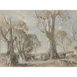 Hans Heysen, (Cattle Amongst the Gums)