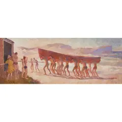 Arthur Murch, Operation Centipede, c.1963, oil on board