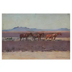 Harry Garlick, The Black Soil Plains, 1905, oil on board