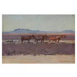 Harry Garlick, The Black Soil Plains, 1905, oil on board