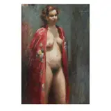 Helen Lempriere, Portrait of Mollie Dean, oil on board