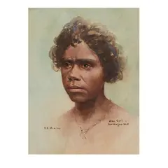Benjamin Edwin Minns, Girl, Bermagui NSW, watercolour on paper