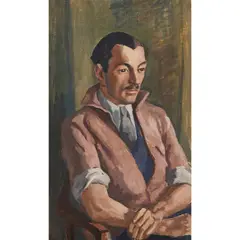 Roland Wakelin, Portrait of William Dobell, c.1939, oil on board