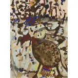 John Olsen, Searching Around, 1969, gouache on paper