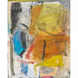 Aida Tomescu, Untitled, 1987, mixed media on canvas
