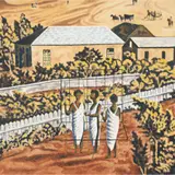 Gordon Bennett, Psychotopographical Landscape (Cage)