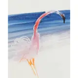 Flamingo and Lake by Sidney Nolan, c.1957, mixed media on paper, sold Feb 2024