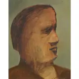 Portrait Sketch by Sidney Nolan, 1951, oil on paper, sold Feb 2024