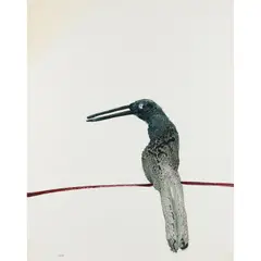 Bird by Sidney Nolan, 1984, mixed media on paper, sold Feb 2024