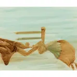 Figures and Flood by Sidney Nolan, c.1954, mixed media on paper, sold Feb 2024