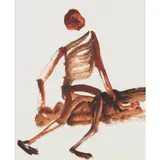 Greek Warriors by Sidney Nolan, c.1955, mixed media on paper, sold Feb 2024