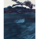 Antarctic Coastline by Sidney Nolan, c.1964, mixed media on paper, sold Feb 2024