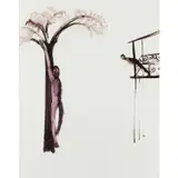 The Tree of Man by Sidney Nolan, c.1961, mixed media on paper, sold Feb 2024