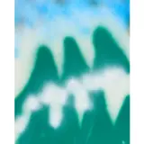 Chinese Landscape by Sidney Nolan, c.1982, spray enamel and oil on paper, sold Feb 2024
