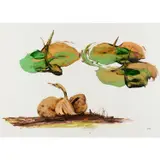 Bird and Tree by Sidney Nolan, c.1982, mixed media on paper, sold Feb 2024