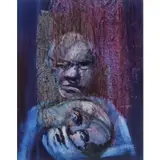 Shakespeare's Sonnet by Sidney Nolan, c.1963, mixed media on paper, sold Feb 2024