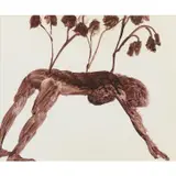 Mrs Fraser with Trees by Sidney Nolan, 1966, mixed media on paper, sold Feb 2024