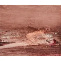 Lowell's Prometheus by Sidney Nolan, 1967, mixed media on paper, sold Feb 2024
