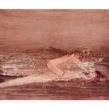 Lowell's Prometheus by Sidney Nolan, 1967, mixed media on paper, sold Feb 2024