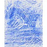 Kelly and Horse by Sidney Nolan, c.1958, crayon rubbing on paper, sold Feb 2024