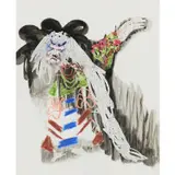 Kabuki, Tokyo by Sidney Nolan, 1957, mixed media on paper, sold Feb 2024