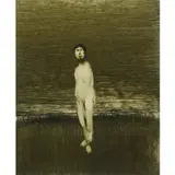 To Live a Life is Not to Cross a Field by Sidney Nolan, 1965, mixed media on paper, sold Feb 2024