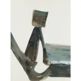 Kelly and River by Sidney Nolan, c.1961, mixed media on paper, sold Feb 2024