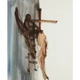 The Descent from the Cross by Sidney Nolan, c.1962, mixed media on paper, sold Feb 2024