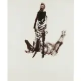 Stockman and Drought Animal by Sidney Nolan, c.1961, mixed media on paper, sold Feb 2024
