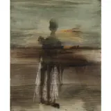 Mother and Baby by Sidney Nolan, c.1965, mixed media on paper, sold Feb 2024