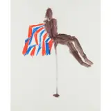 Lay Figure with Flag, Gallipoli Series by Sidney Nolan, 1961, mixed media on paper, sold Feb 2024