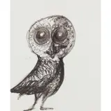 The Owl of Athena, Greece by Sidney Nolan, c.1956, mixed media on paper, sold Feb 2024