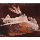 Lowell - Prometheus by Sidney Nolan, 1967, mixed media on paper, sold Feb 2024