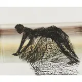 Mrs Fraser by Sidney Nolan, 1958, mixed media on paper, sold Feb 2024