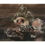 Panda by Sidney Nolan, 1967, mixed media on paper, sold Feb 2024